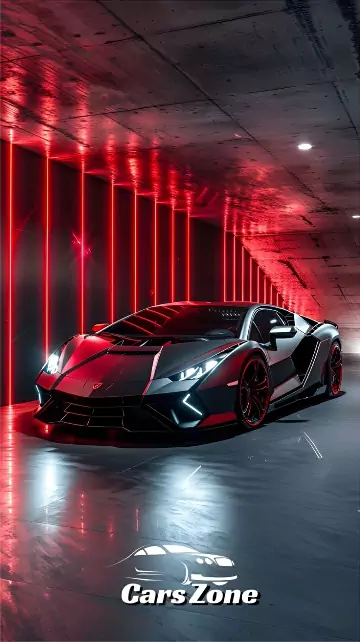 Black Aventador Neon